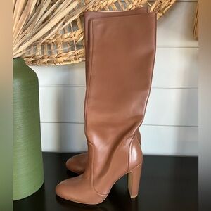 Stuart Weitzman 100 MM Vida Leather Knee High Boots